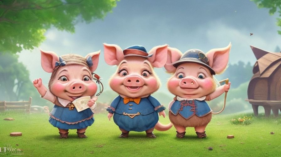 The Brave Three Little Pigs