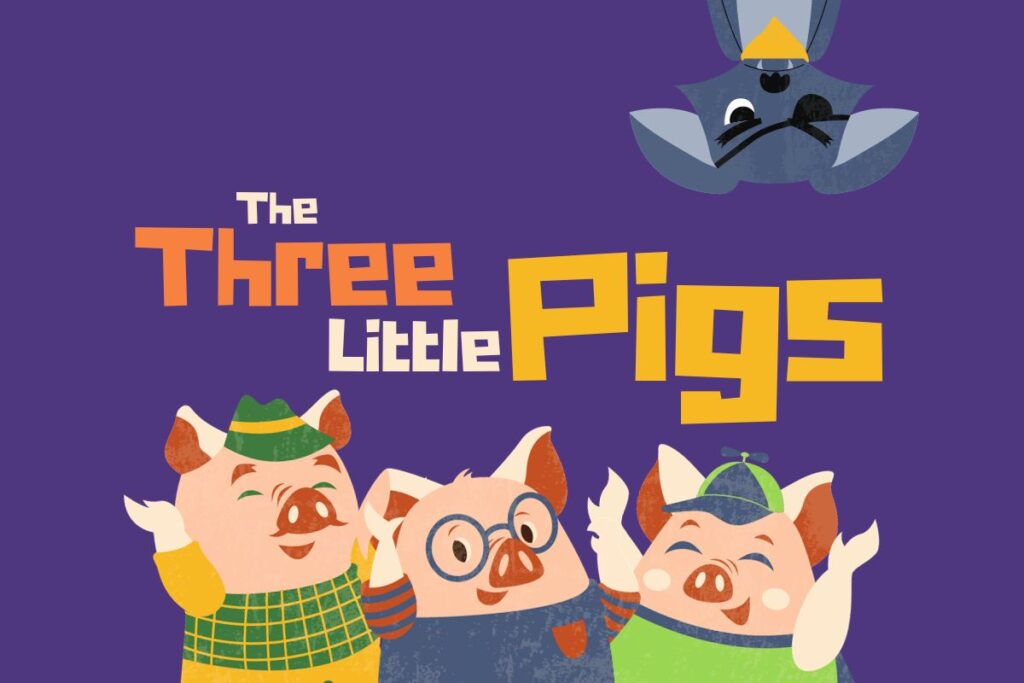 The Three Little Pigs Story with moral