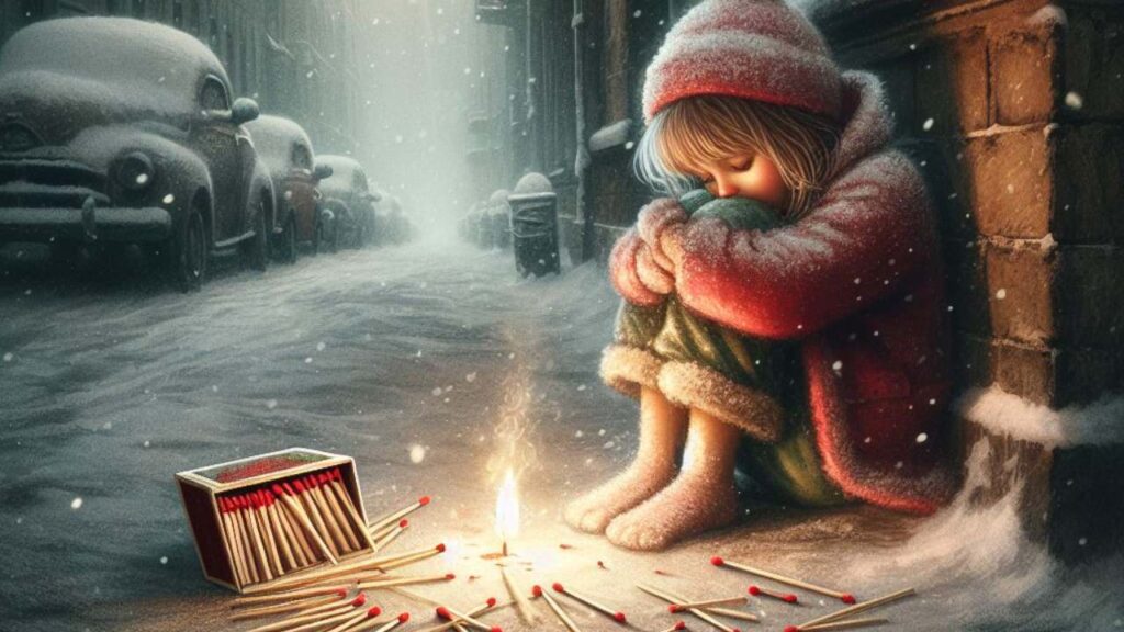 The Little Match Girl Story English story
