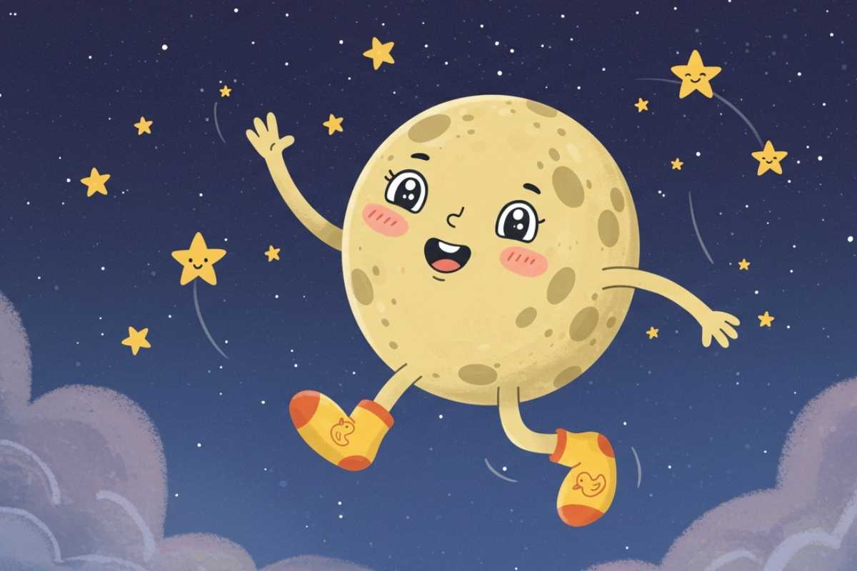 Bedtime Story for Girlfriend, “Momo the Moon and His Silly Socks”
